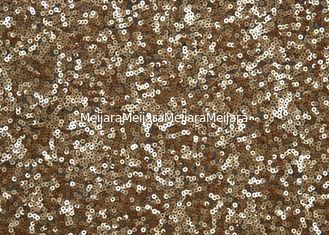 Китай Washable вышитый бисером ткань шнурка с Sequins CY-XP0002 цвета золота светя поставщик