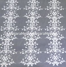 Stereoscopic Multi-color Leafy Pattern Embroidery Lace Fabric for garment