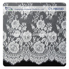 Китай Ткань для платьев венчания, Scalloped флористическая ткань шнурка нейлона Chantily шнурка поставщик