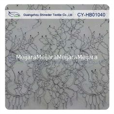 Китай Тонкий мягкий прелестно шнурок Chantilly флористический Bridal, шнурок платья венчания Scallop нейлона поставщик