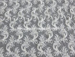 Китай Шнурок Chantilly шикарного шнура viscose/вышил ткани шнурка поставщик