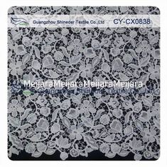 Китай Флористическая ткань шнурка полиэфира Embroideried 100/домашняя ткань декора поставщик