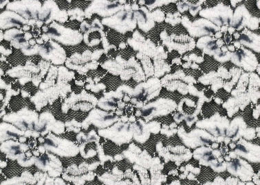 Шнурок Stretchable, ткань CY-LQ0003 белого цветка почищенный щеткой лайкра нейлона рейона поставщик