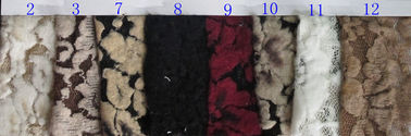 Шнурок Stretchable, ткань CY-LQ0003 белого цветка почищенный щеткой лайкра нейлона рейона поставщик
