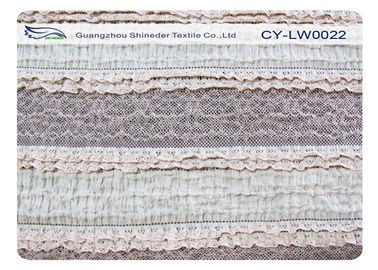 Ткань шнурка простирания OEM/ODM водорастворимая, ткань CY-LW0022 лайкра нейлона хлопка поставщик