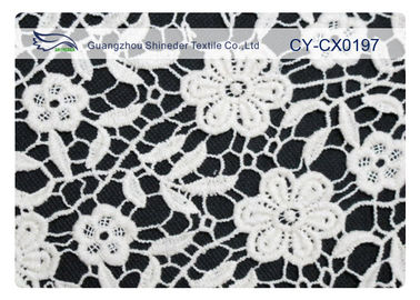 Eco-Содружественная вышитая ткань шнурка для платья венчания CY-CX0197 поставщик