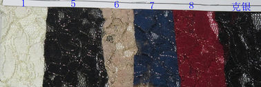 Stretchable красная металлическая ткань шнурка для SGS платья венчания CY-LW0791 поставщик