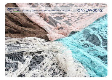 Scalloped Durable ткань сетки шнурка нейлона хлопка, ткань CY-LW0012 шнурка нижнего белья поставщик