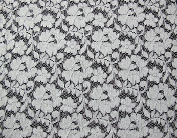 Серый материал шнурка упругого троса/флористическое viscose хлопко-бумажная ткань CY-DK0011 нейлона поставщик