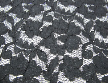 Серый материал шнурка упругого троса/флористическое viscose хлопко-бумажная ткань CY-DK0011 нейлона поставщик