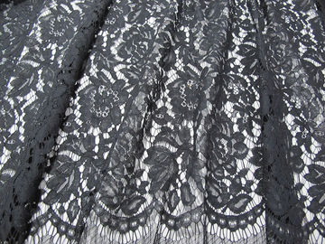 Серый материал шнурка упругого троса/флористическое viscose хлопко-бумажная ткань CY-DK0011 нейлона поставщик