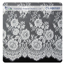 Ткань для платьев венчания, Scalloped флористическая ткань шнурка нейлона Chantily шнурка поставщик