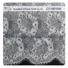Большое Bridal уравновешивание шнурка Chantilly ресницы/Scalloped ткань шнурка поставщик