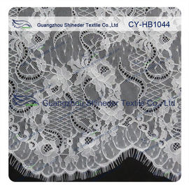 Большое Bridal уравновешивание шнурка Chantilly ресницы/Scalloped ткань шнурка поставщик