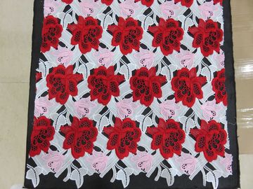Тяжелый цвет 3 вышил ткани шнурка вязания крючком/ткани Dressmaking поставщик